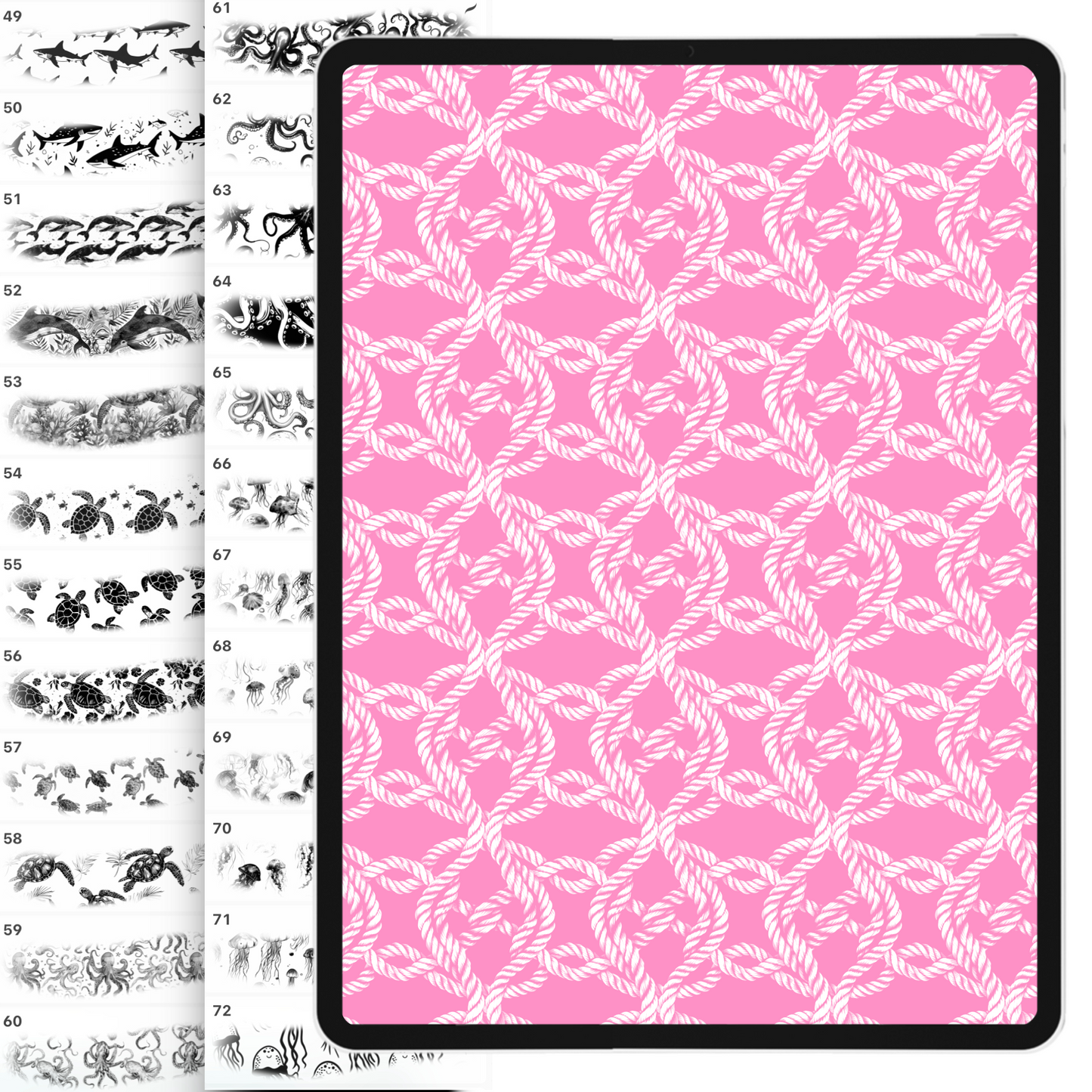 Ocean & Texture Brush Set for Procreate, Photoshop & Clip Studio