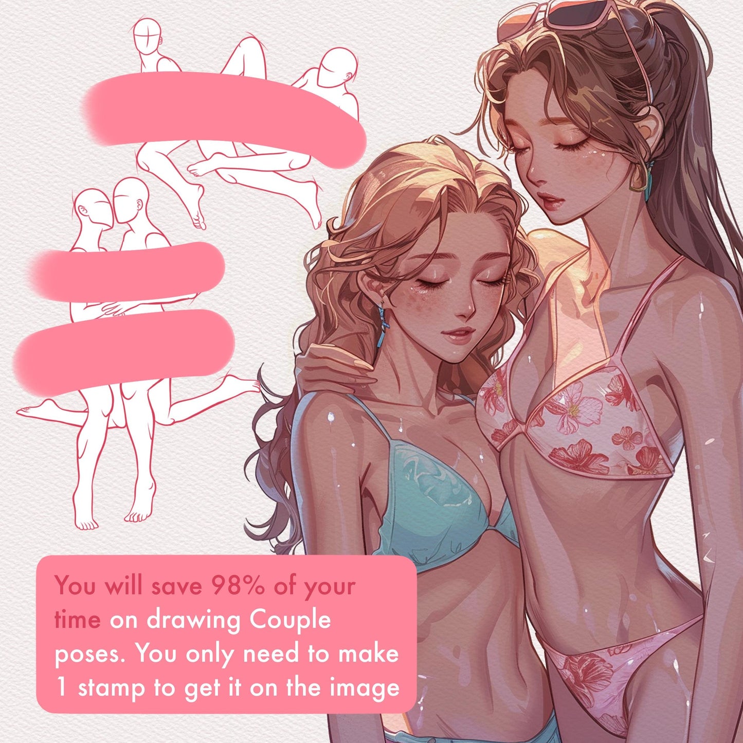 Female & Pose Brushes – Procreate, Photoshop & Clip Studio Paint