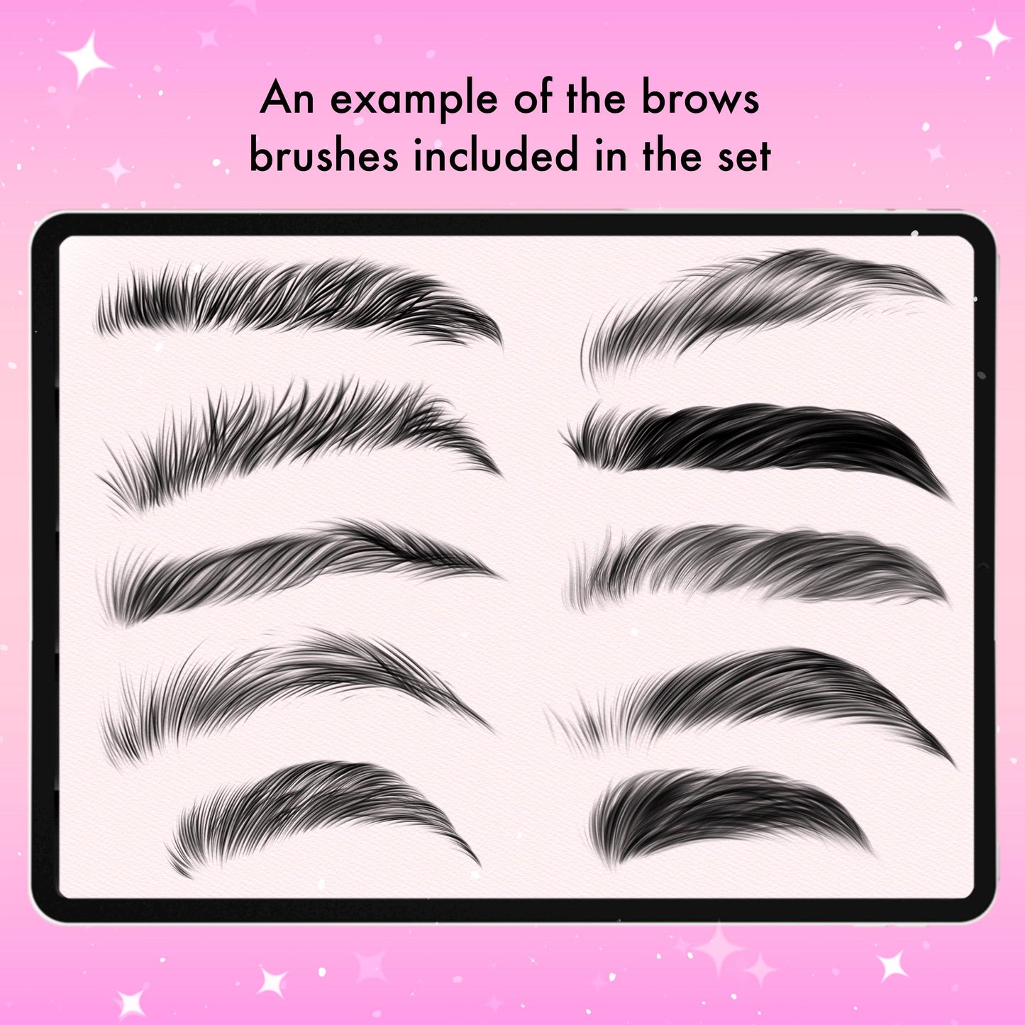 Procreate Brows & Makeup Brushes | Eyebrow, Face & Portrait Brush Set for Digital Female Art