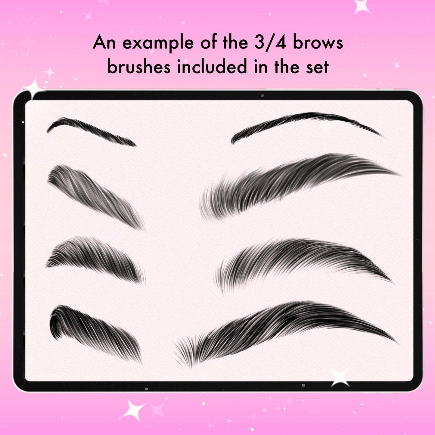 Procreate Brows & Makeup Brushes | Eyebrow, Face & Portrait Brush Set for Digital Female Art