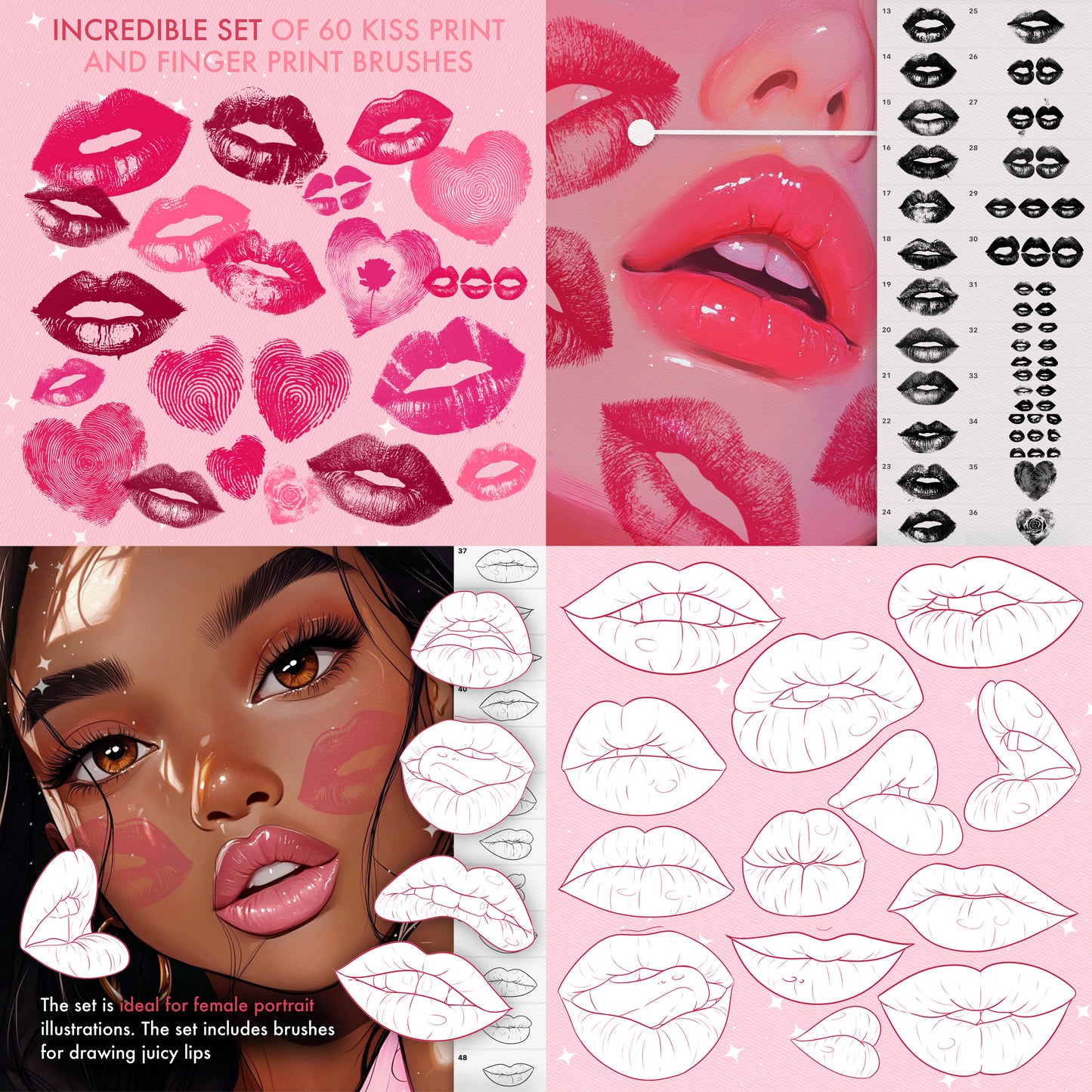 MEGAPACK 3000+ Portrait & Face Guide Brushes