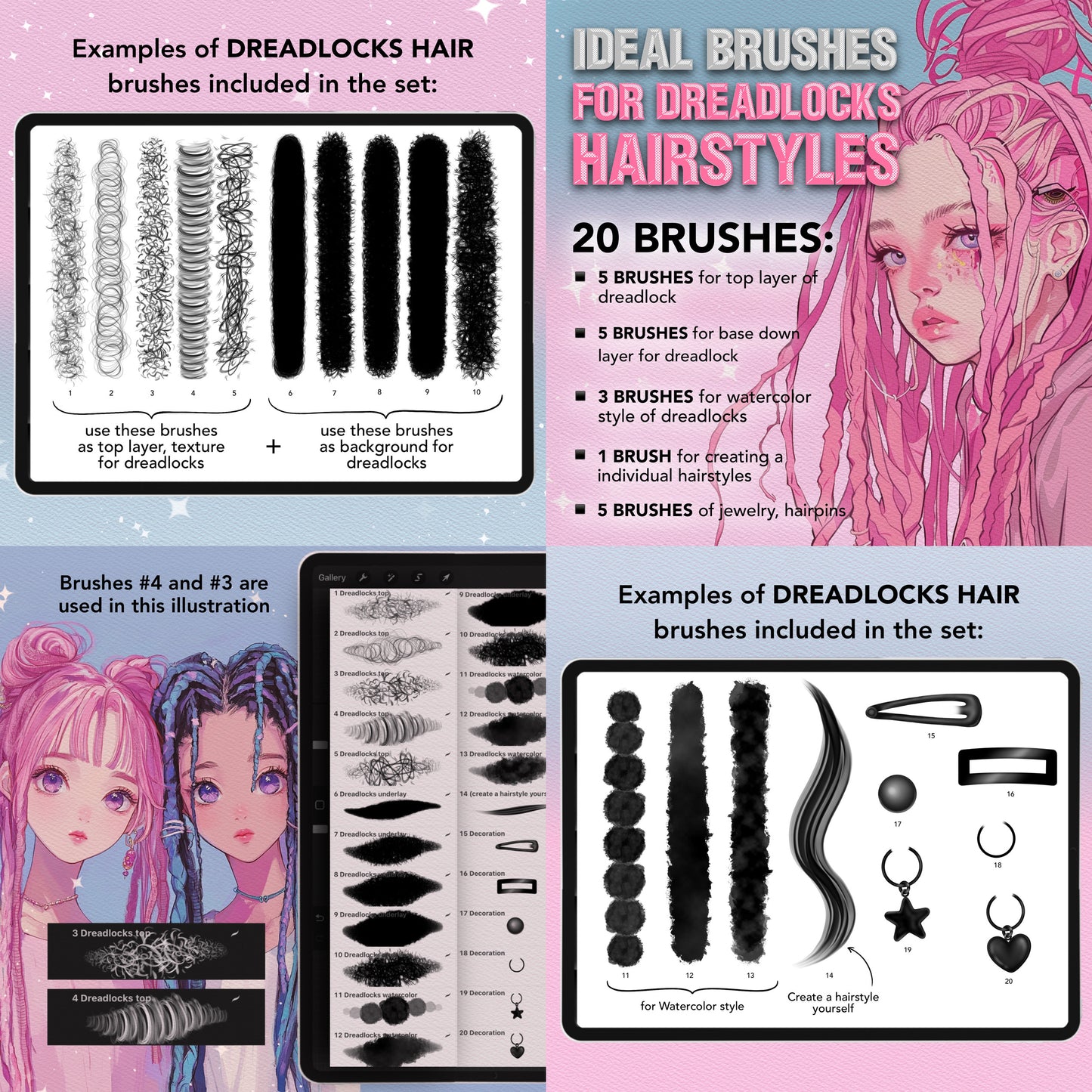 MEGAPACK 3000+ Portrait & Face Guide Brushes
