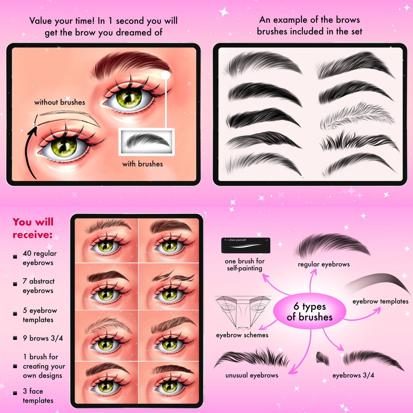 MEGAPACK 3000+ Portrait & Face Guide Brushes