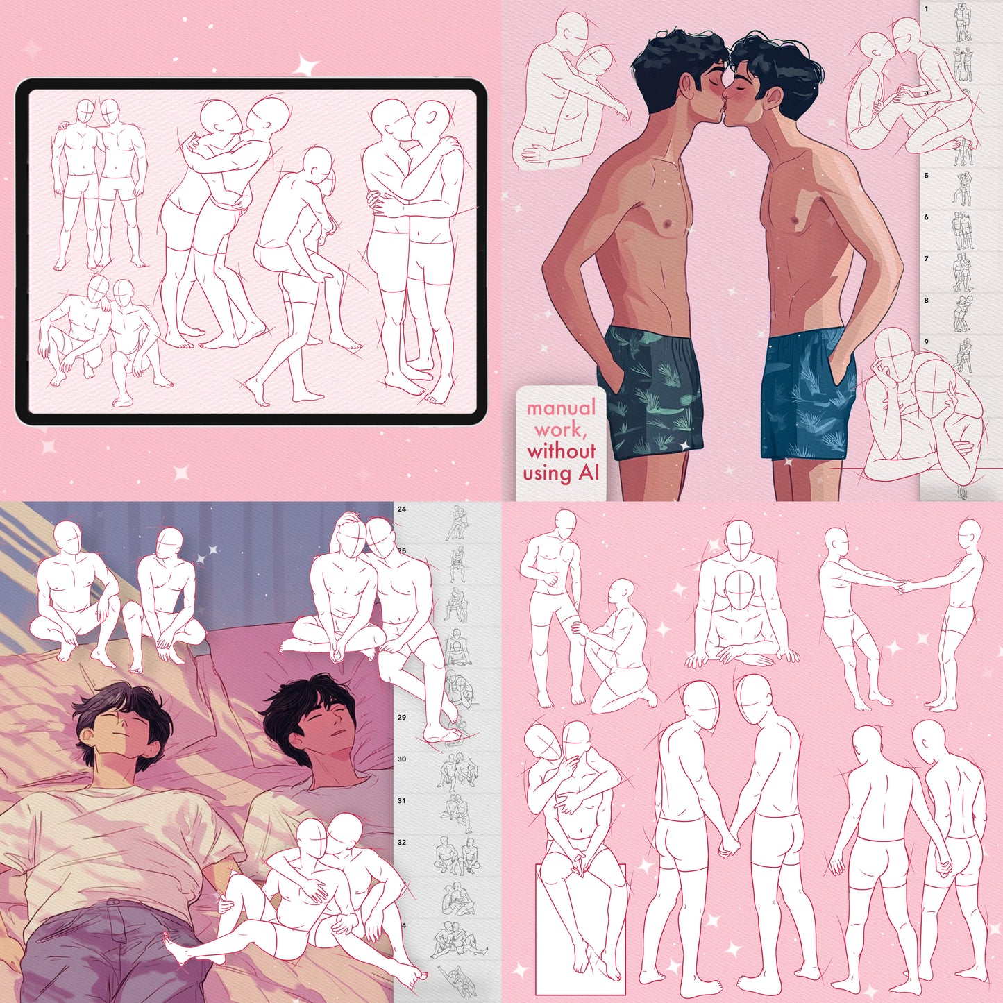 1370개 이상의 메가팩 스파이시 브러시 - 여성, 남성, 커플, NSFW 및 바디 세트
