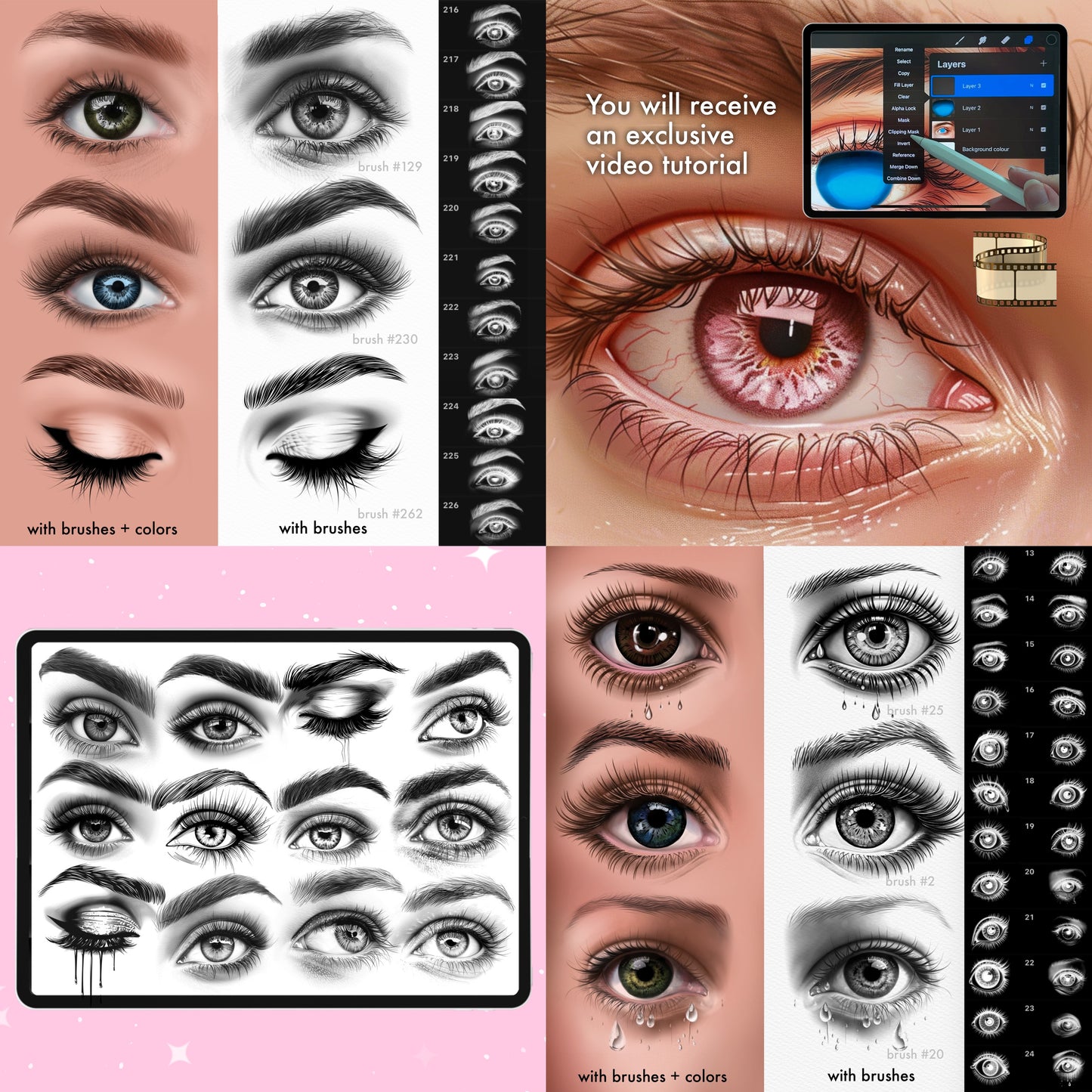 MEGAPACK 3000+ Portrait & Face Guide Brushes