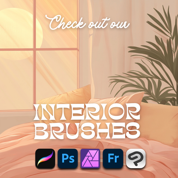 Interior Design Brushes for Procreate & Photoshop