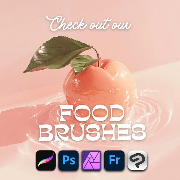 Food Brushes for Procreate & Photoshop