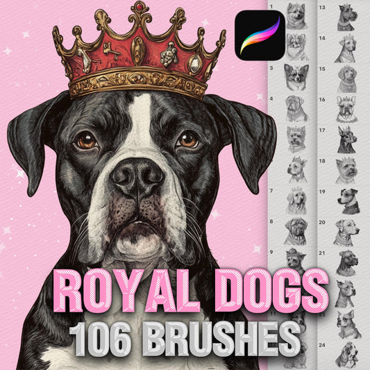 dog procreate brushes, pet portrait procreate brushes, animal tattoo brushes, procreate king dog, tattoo brush set, procreate animal brushes, digital pet brushes, procreate fur brushes, dog sketch brushes, procreate pet art