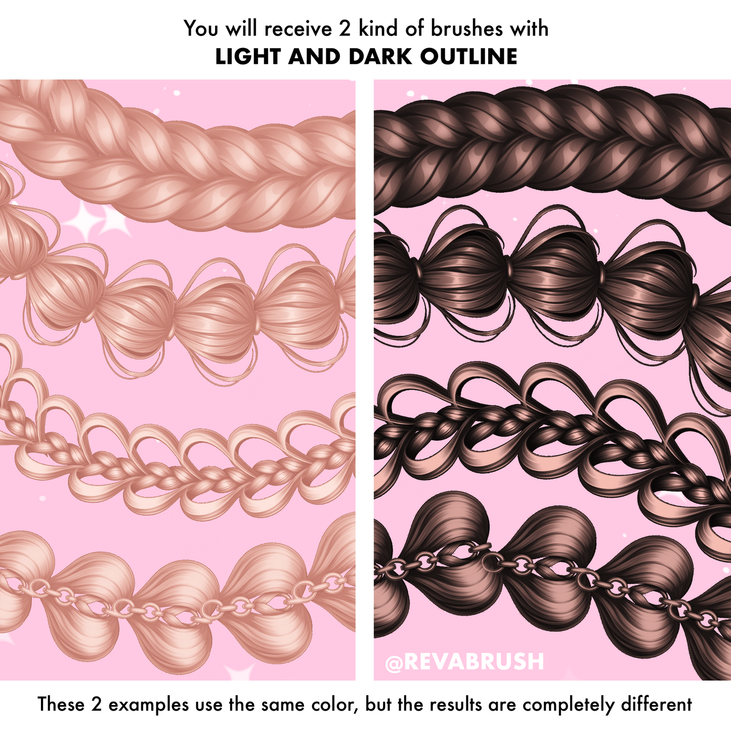 180 Anime Hair Brushes for Procreate – Braids, Curls & Manga Hairstyles