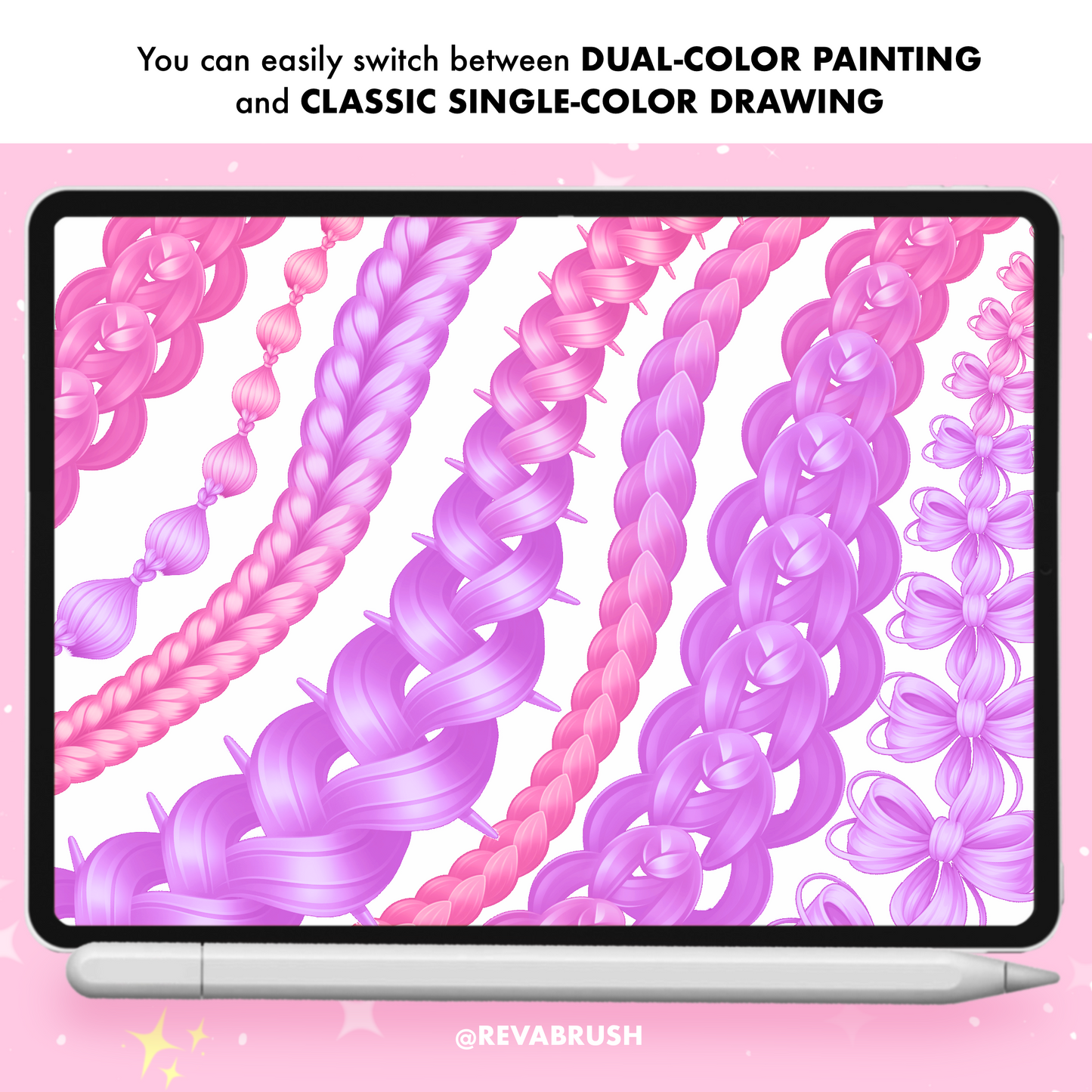 180 Anime Hair Brushes for Procreate – Braids, Curls & Manga Hairstyles