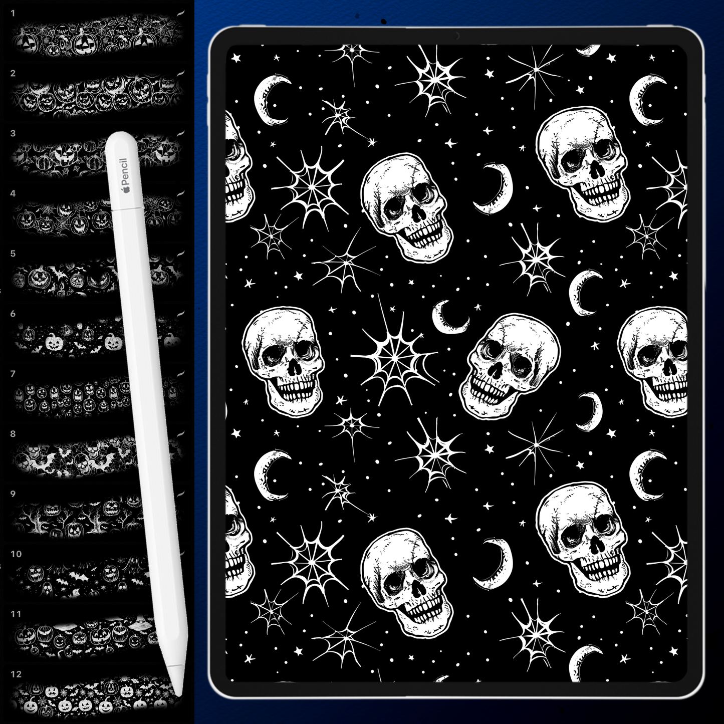 185 Halloween Texture Brushes – Procreate, Photoshop & Clip Studio Paint