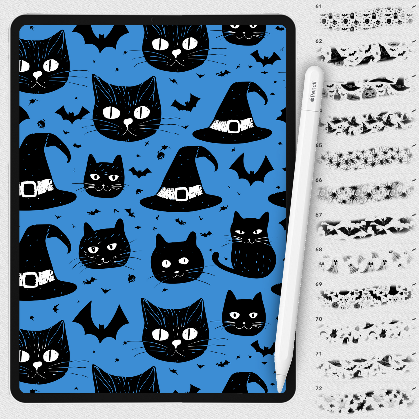 185 Halloween Texture Brushes – Procreate, Photoshop & Clip Studio Paint