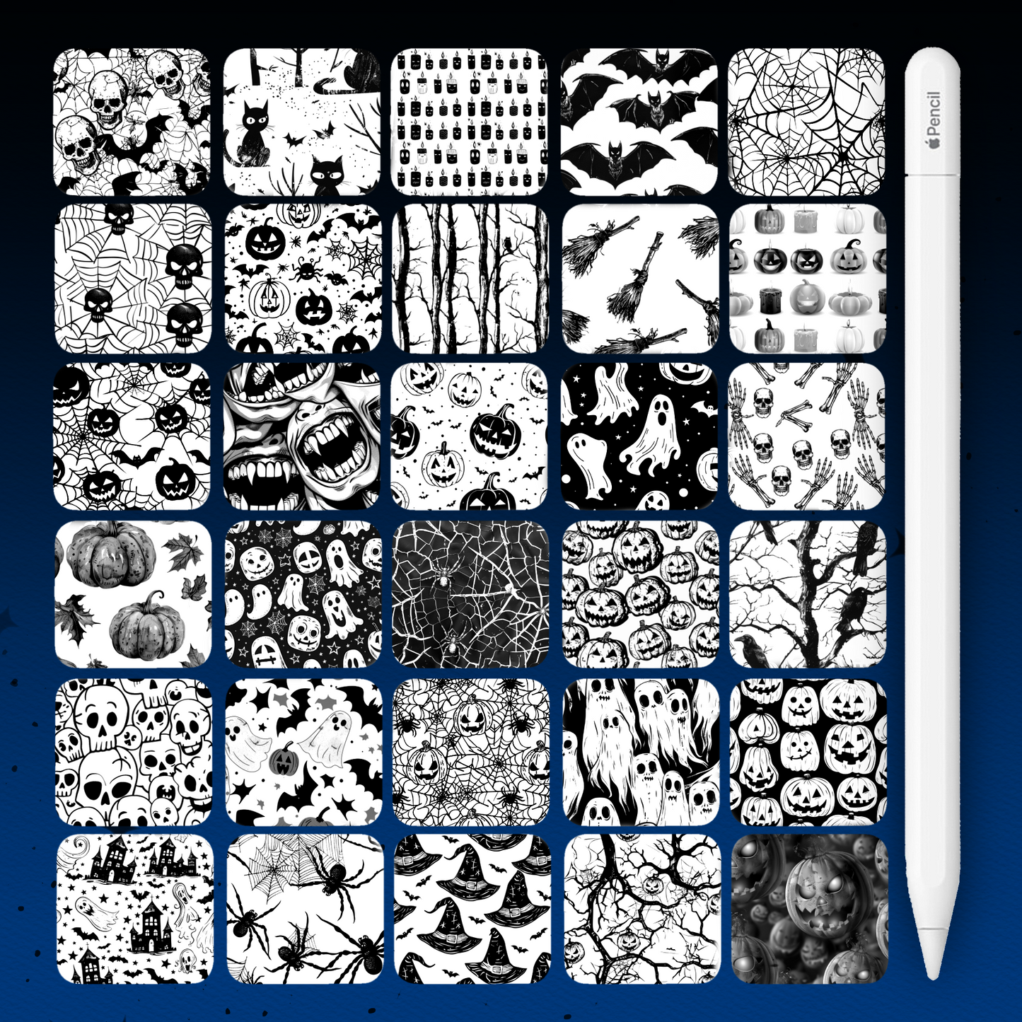 185 Halloween Texture Brushes – Procreate, Photoshop & Clip Studio Paint