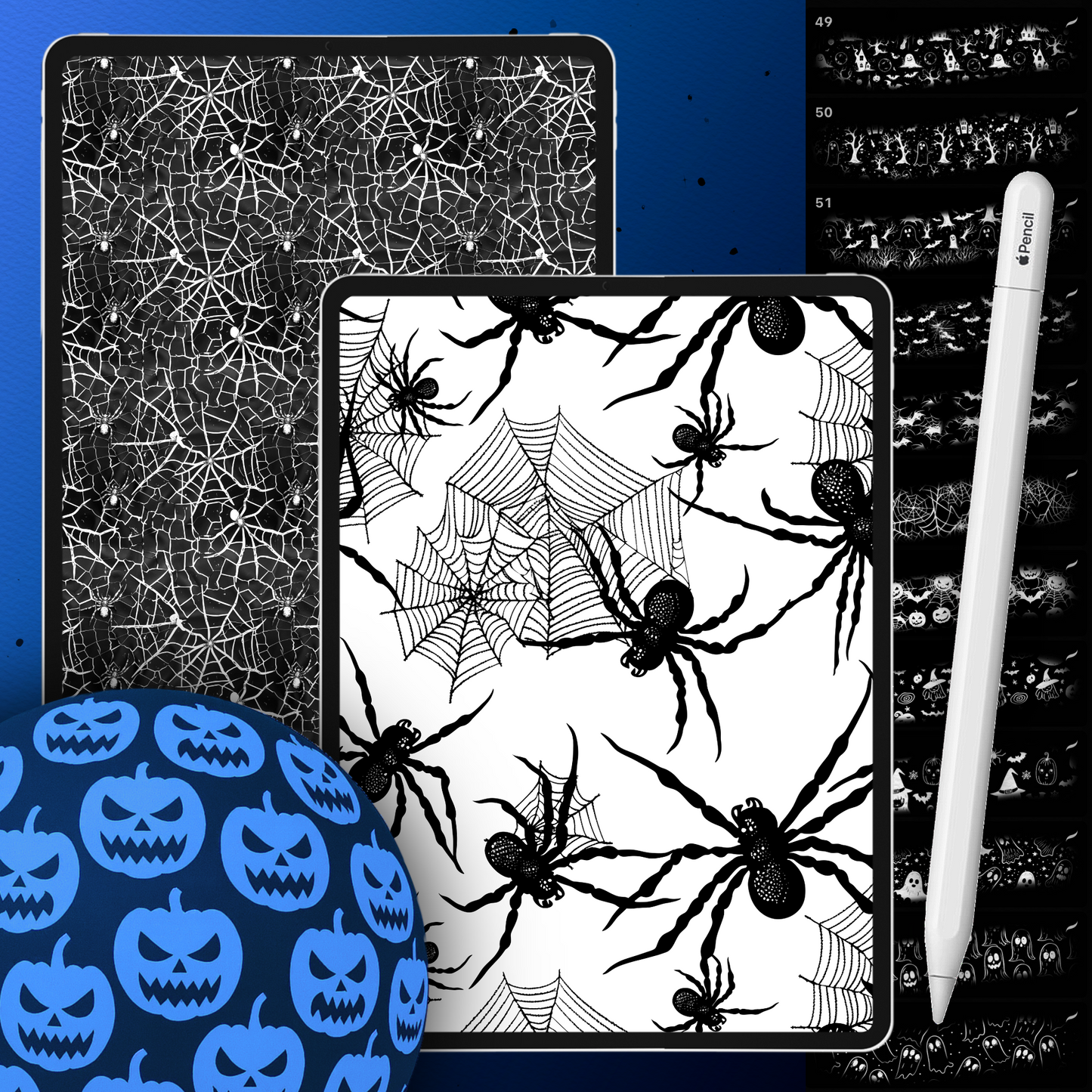 185 Halloween Texture Brushes – Procreate, Photoshop & Clip Studio Paint