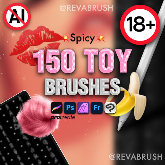 Procreate Adult Love Toy Brush Set – Photoshop & Clip Studio Couple Brushes for Manga, Anime & Comics