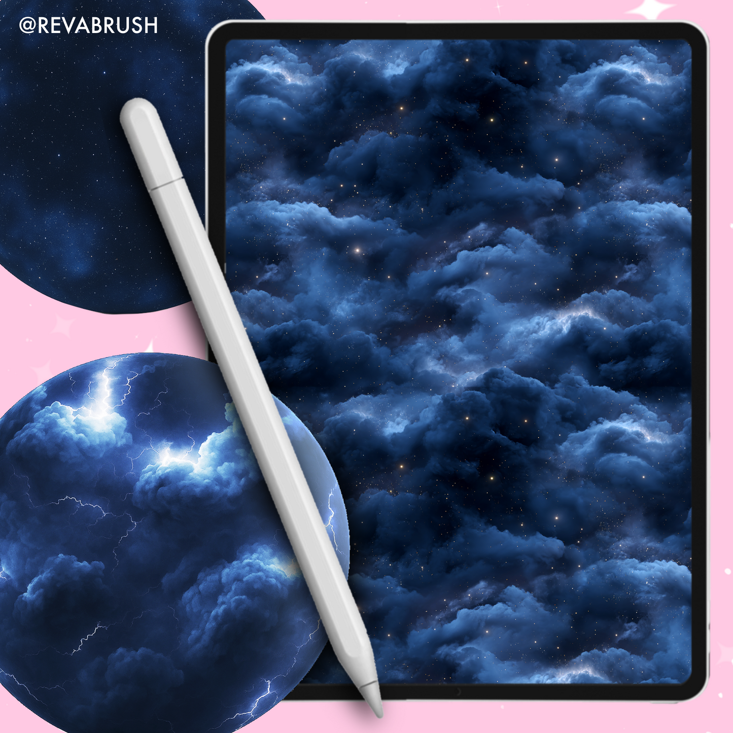 120 Cloud & Sky Texture Brushes – Procreate, Photoshop & Clip Studio