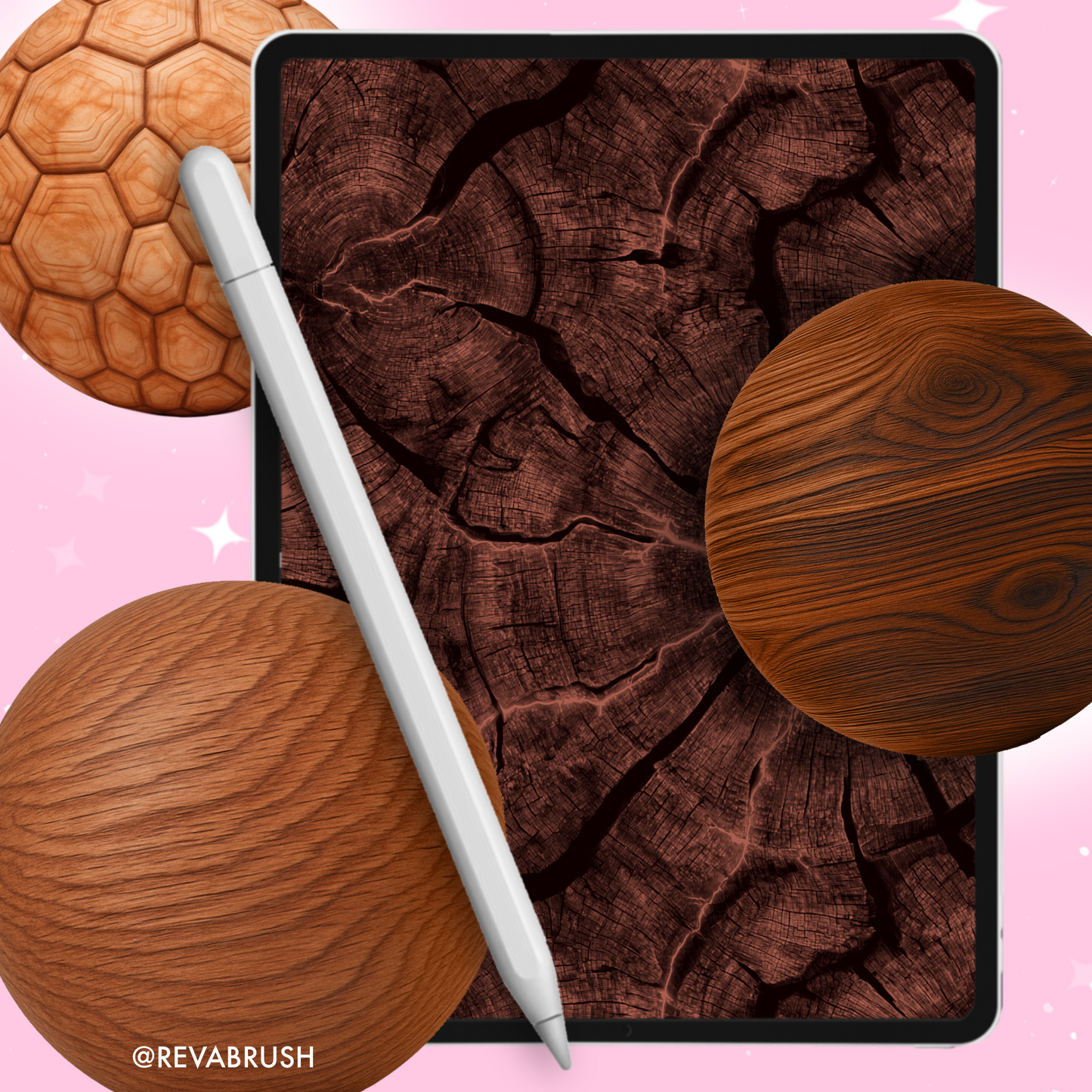 175 Wood Tree Interior Texture: Procreate, Photoshop, Clip Studio Paint