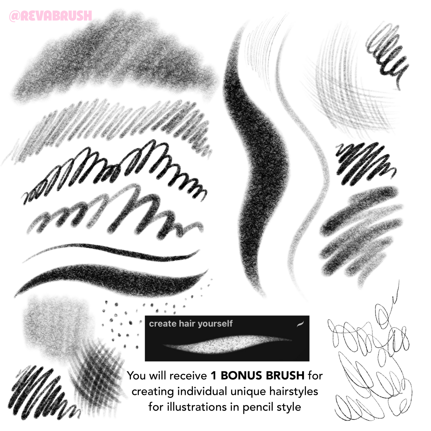 Procreate 헤어, 브레이드 &amp; 연필 브러시로 인물 사진 촬영하기