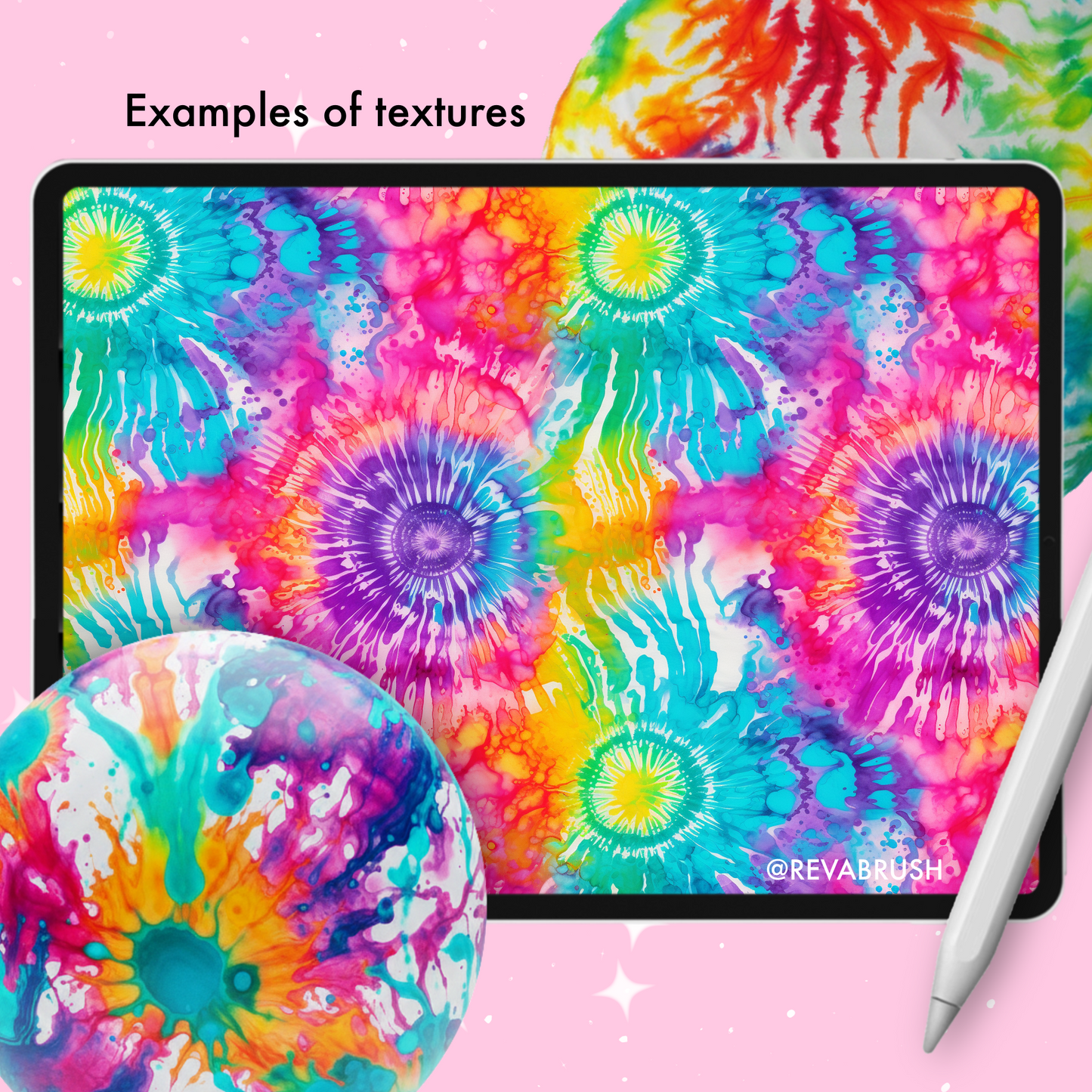 Procreate Fabric Texture Brushes & Tie-Dye Brushes – Textile Pattern & Swirl Dye Pack