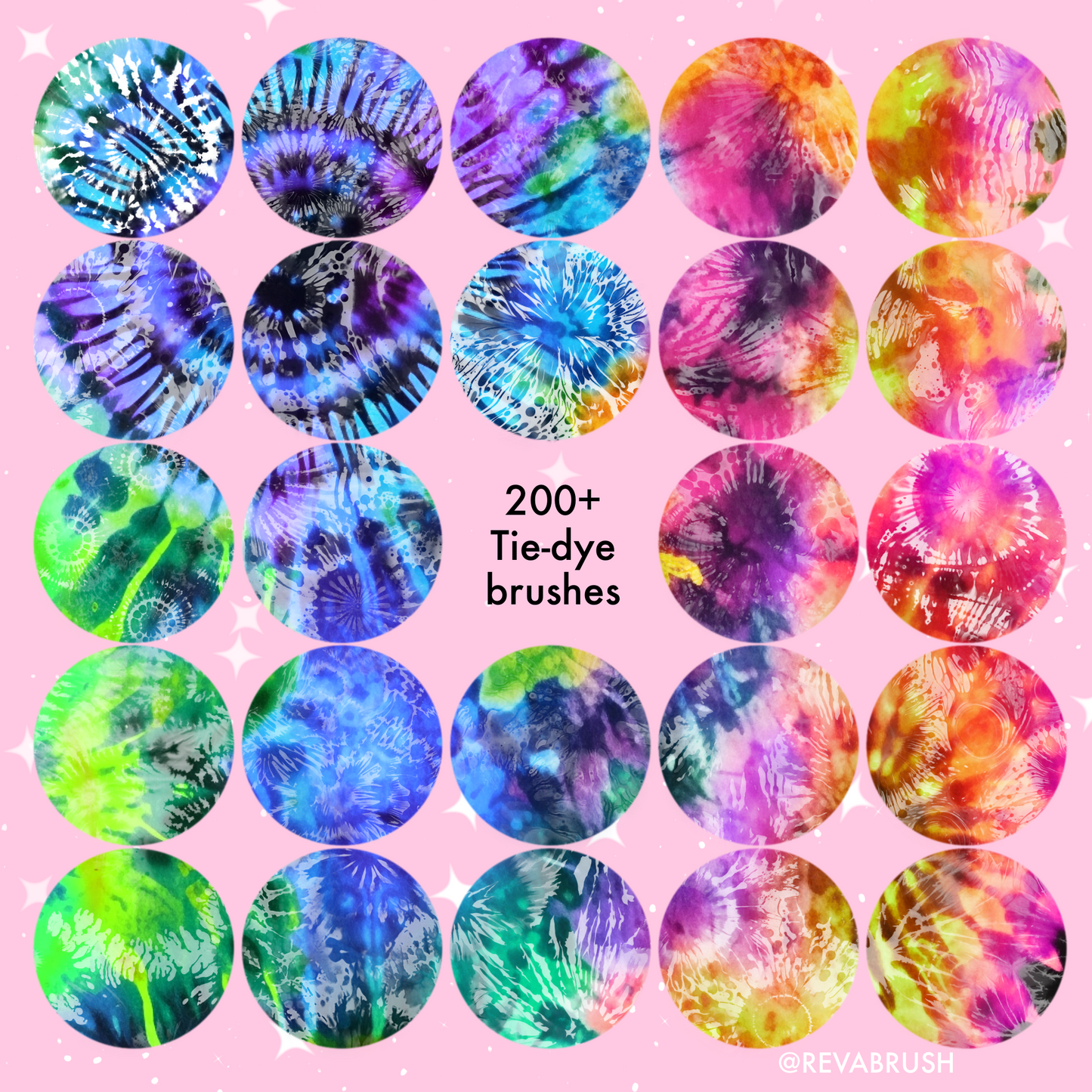 Procreate Fabric Texture Brushes & Tie-Dye Brushes – Textile Pattern & Swirl Dye Pack