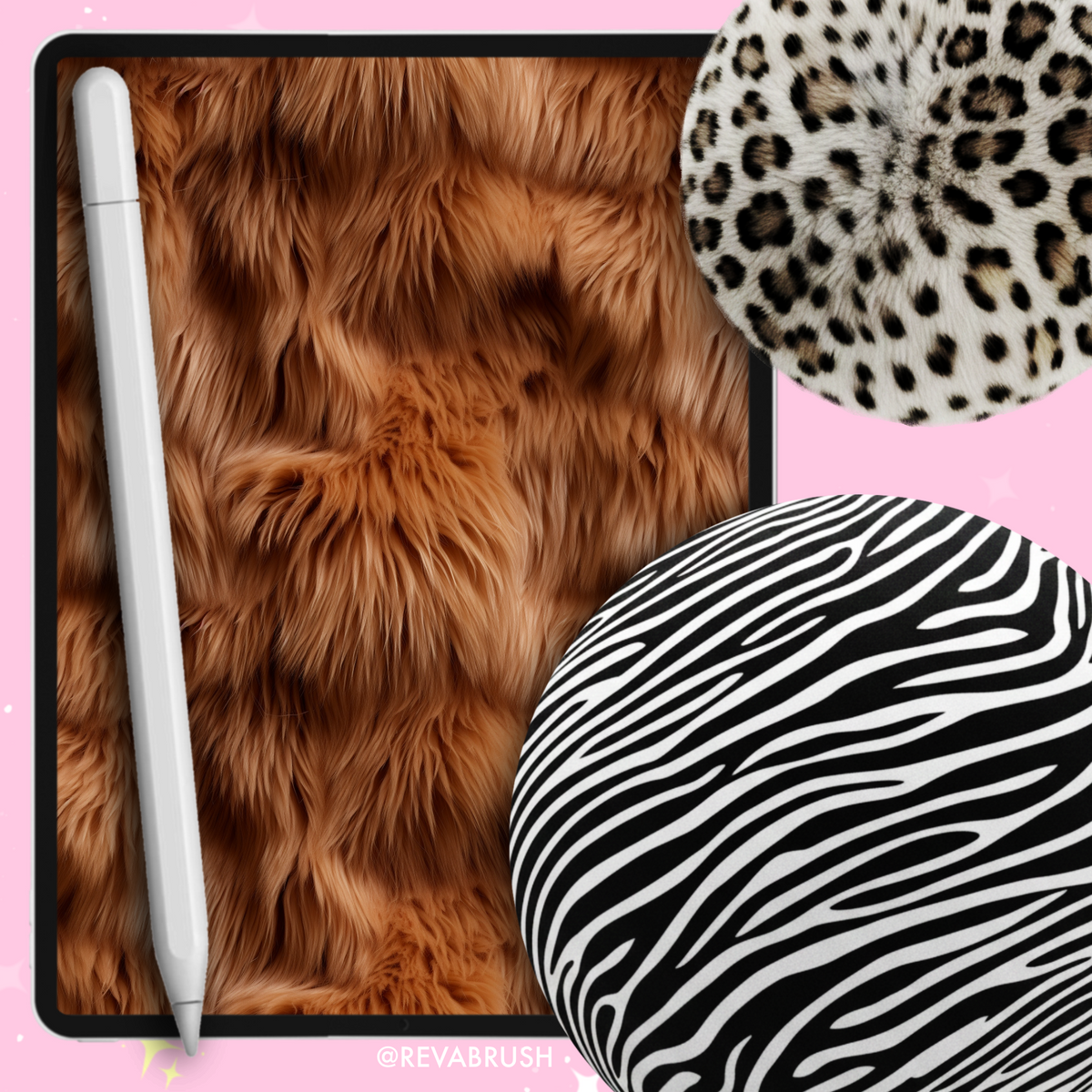Animal print texture brushes for Procreate & Photoshop – preview 9