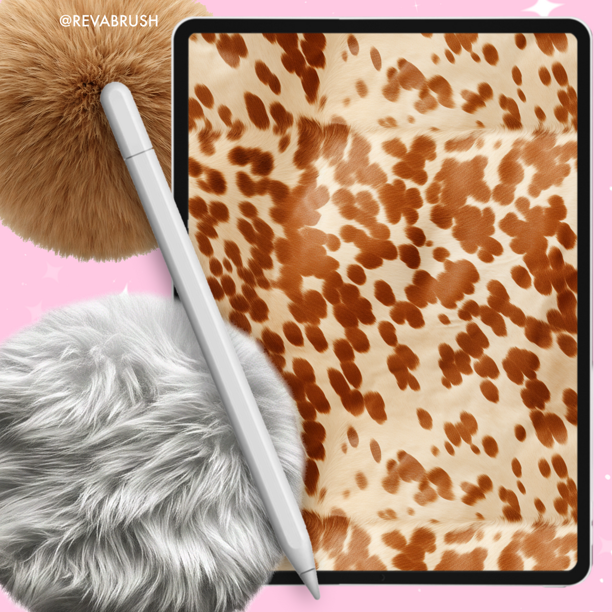 Animal print texture brushes for Procreate & Photoshop – preview 3