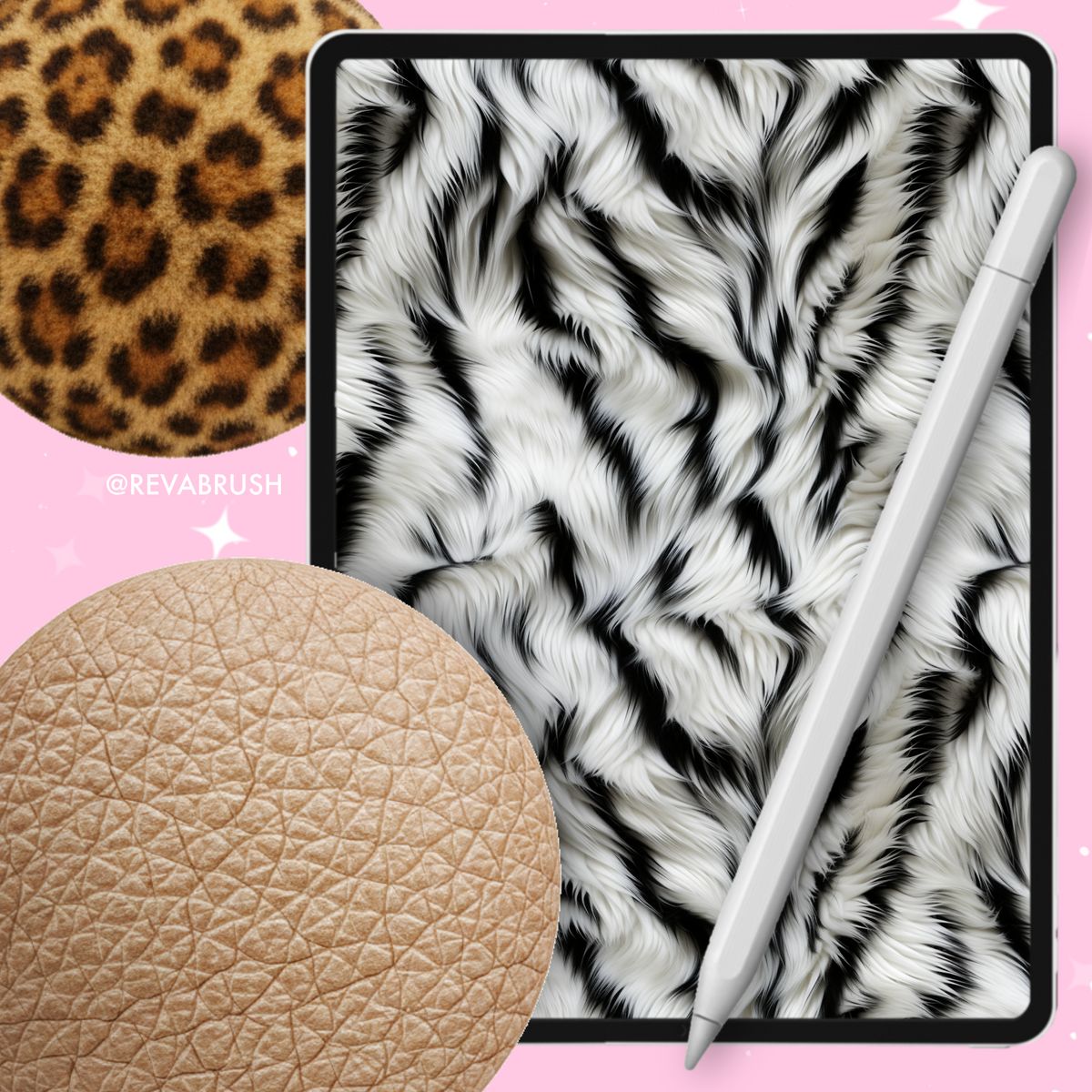 Animal print texture brushes for Procreate & Photoshop – preview 7