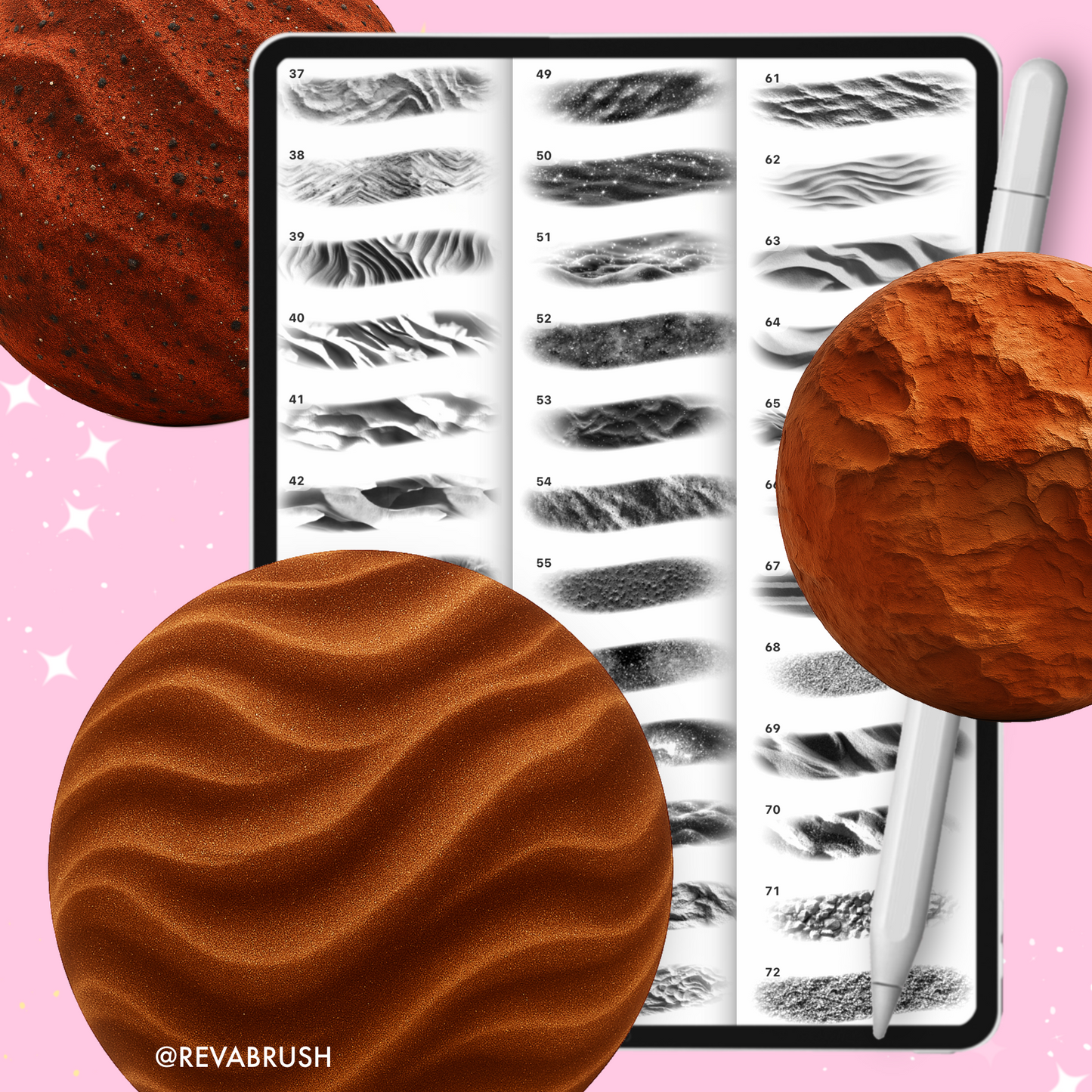 185 Sand & Desert Brushes – Procreate, Photoshop & More