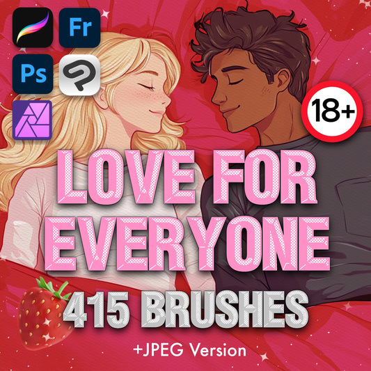 Mature Love for Everyone - Сouple digital drawing brushes for Procreate & Photoshop