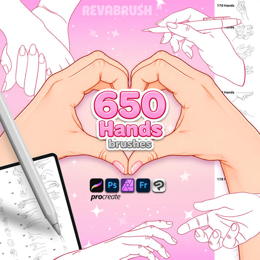 650 Hands Brushes