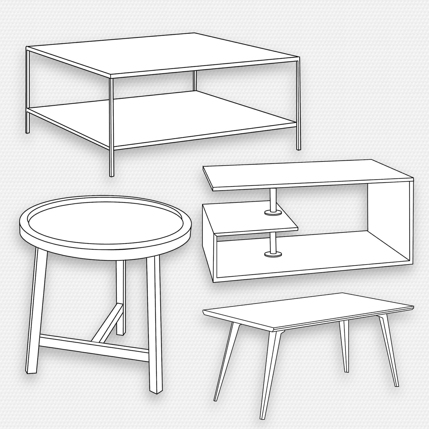 65 Interior & Table Brushes for Procreate & Photoshop – Furniture & Decor Set