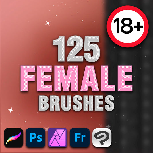 Procreate Female Brushes – Photoshop Mature Body Stamp Brushes for Digital Art
